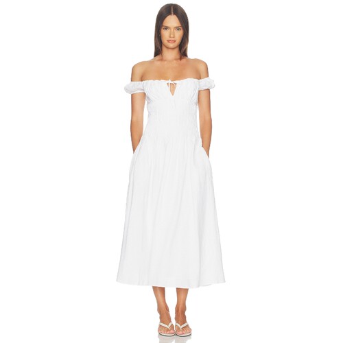 onia Off Shoulder Midi Dress 26春夏新品 revolve小众新款