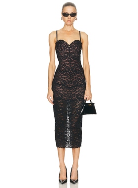 fleur du mal 裙子 黑色REVOLVE小众新款