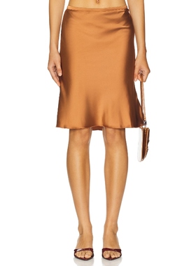 LIONESS SHORELINE 半身裙 铁锈色 性感风REVOLVE小众新款