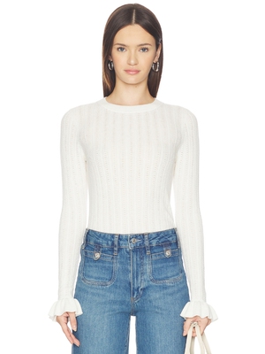 PAIGE OPHELIA 上装 revolve小众新款 象牙白