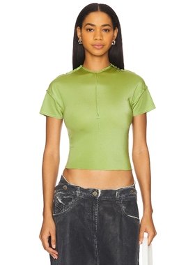 SAMI MIRO VINTAGE Open Seam Mini Tee 绿色 y2k辣妹风REVOLVE小