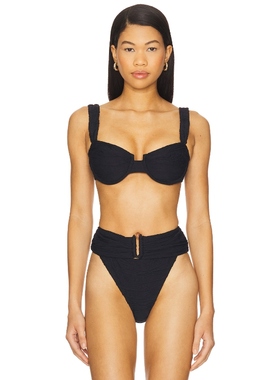 DEVON WINDSOR 比基尼文胸上装 黑色y2k辣妹风REVOLVE