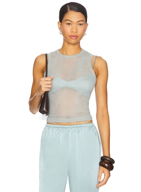 SER.O.YA JORI 背心上装 蓝色 y2k辣妹风REVOLVE小众新款