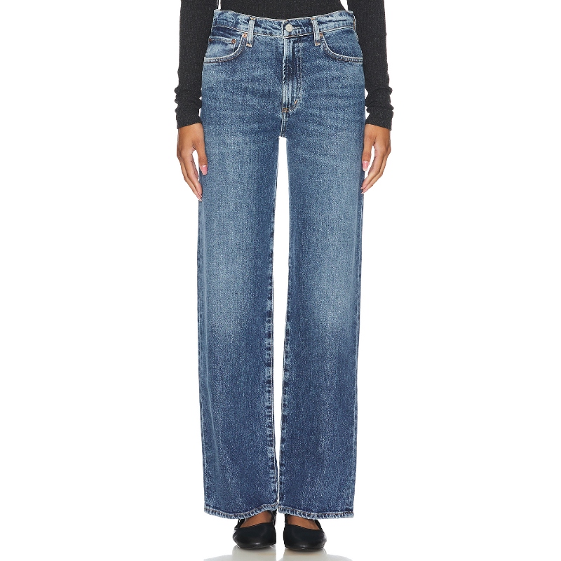 AGOLDE Harper Mid Rise Relaxed Straight 牛仔裤——中性色 美R
