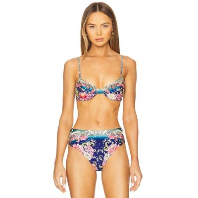 Agua Bendita 比基尼文胸上装 藏青色 y2k辣妹风REVOLVE小众新款