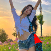 revolve时尚 易梦玲同款 身侧拼接前身纽扣长袖 衬衫 James Perse