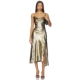春季 中长款 新品 the GAIA ASTR Label 连衣裙金属金色REVOLVE