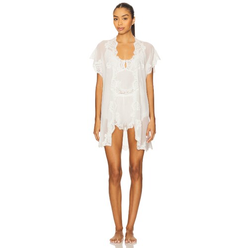 [冬季新品]homebodii VALENTINA 短袍 白色REVOLVE小众