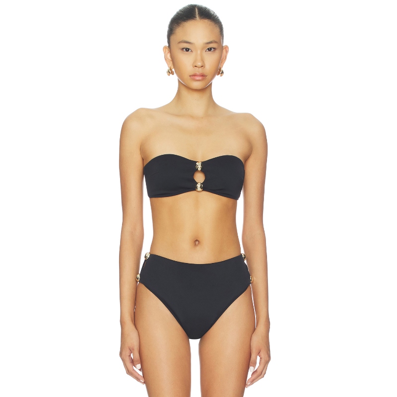 SIMKHAI NICOLA 比基尼文胸上装 黑色REVOLVE小众新款