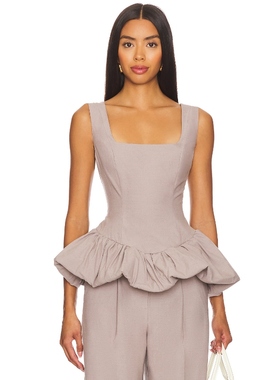 For Love & Lemons MARIANNE 上装 淡紫色 y2k辣妹风REVOLVE小众