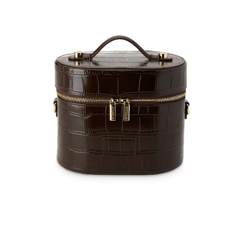 ETOILE COLLECTIVE OVAL TOILETRY CASE 化妆包 巧克力色REVOLVE