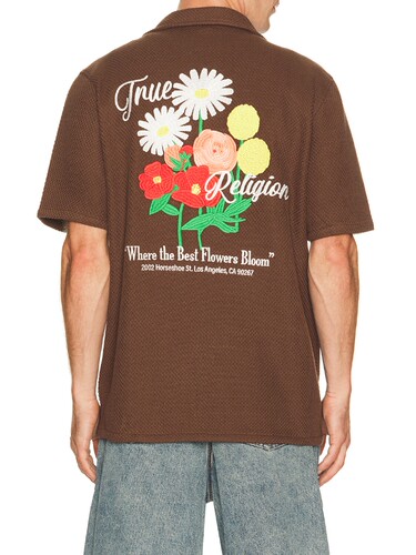 True Religion Blooms Camp Shirt 26春夏新品 revolve小众新款