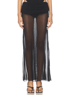 Palmatic Studio SPIXANA 半身裙 黑色REVOLVE小众新款