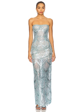 Bronx and Banco GISELLE 长裙 Baby BlueREVOLVE小众新款