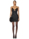 revolve小众新款 SNDYS 黑色 MINI 裙子 ADELYN SEQUIN
