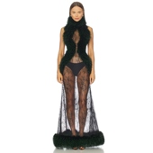 冬季 VALENTINA 新品 Kim Shui 裙子 黑色REVOLVE小众