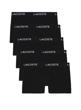 Lacoste 法国鳄鱼 STRETCH COTTON 运动短裤 黑色REVOLVE小众新款