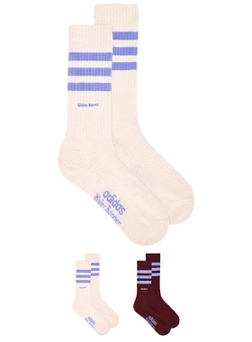 adidas by Wales Bonner WB 短袜 Wine,CreamREVOLVE小众新款