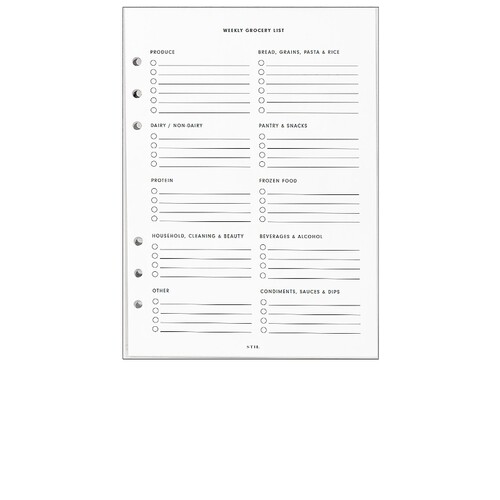 STIL Meal Planner Insert 6 Ring  白色 秋冬新品REVOLVE