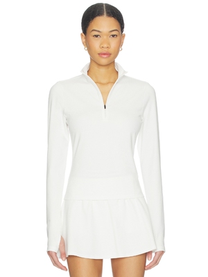 Splits59 Stevie Active Rib Half Zip Waist Length Top revolve