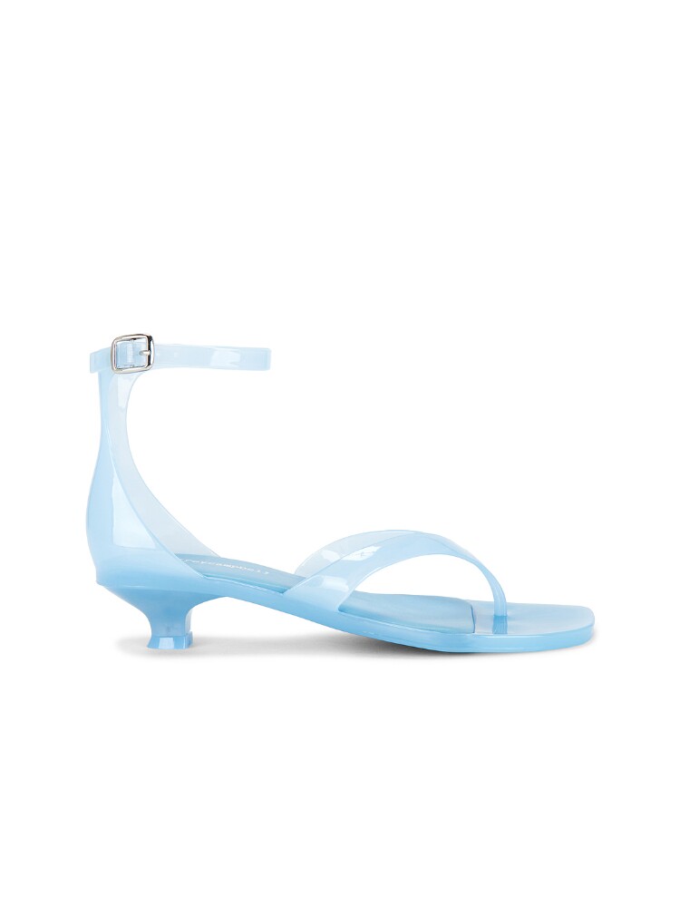 Jeffrey Campbell 夏季新款淡蓝色低跟果冻鞋舒适夹脚凉鞋REVOLVE