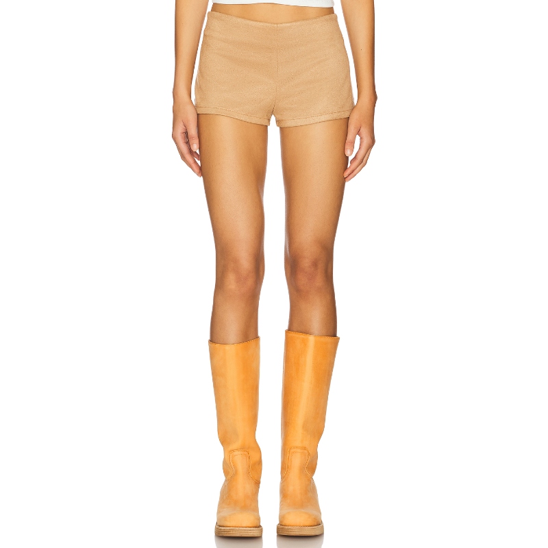 LIONESS 棕黄色修身短裤显瘦热裤美拉德美式休闲风 REVOLVE