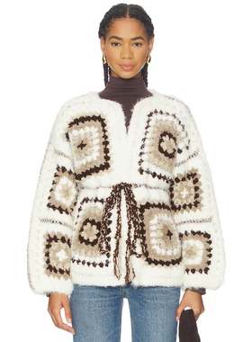 My Beachy Side MADISON 开衫 象牙白羊毛衫REVOLVE小众新款