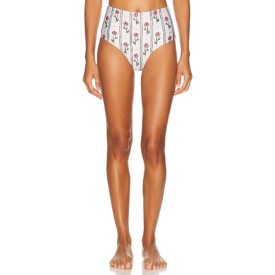 Agua by Agua Bendita MAGENTA 比基尼泳裤 奶油色REVOLVE小众新