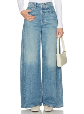 MOTHER PIPE-DREAM 阔腿 蓝色 美式复古风REVOLVE小众新款