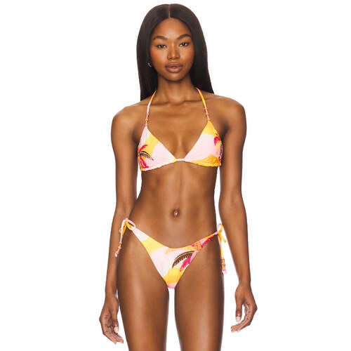 Maaji PARADISO WAVES BALMY BIKINI 上装 粉色REVOLVE小众新款