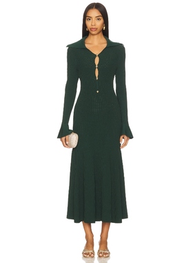 self-portrait DRESS 裙子 绿色REVOLVE小众新款