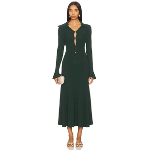 绿色REVOLVE小众新款 self 裙子 DRESS portrait