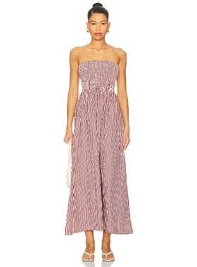 FAITHFULL THE BRAND SANYA 长裙 红色REVOLVE小众新款