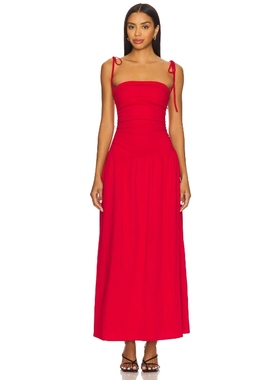 ALL THE WAYS ORELIA 裙子 红色REVOLVE小众新款