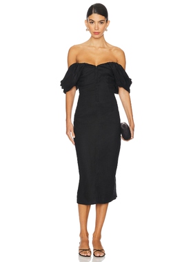 ASTR the Label OPAL 中长款连衣裙女黑色REVOLVE新款