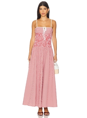 MORE TO COME ABBY 裙子 红色REVOLVE小众新款