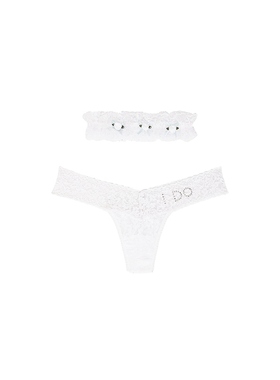 Hanky Panky I Do Box Set Low Rise Thong And Garter 白色REVOL