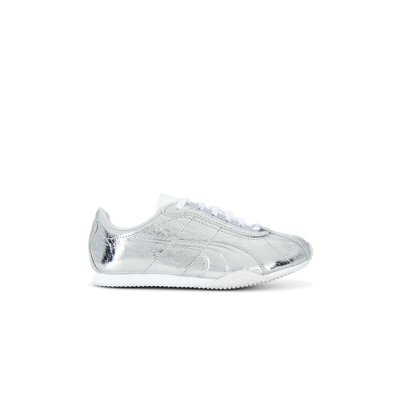 Puma Select银色漆皮运动鞋复古风早秋新品圆头休闲球鞋REVOLVE