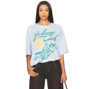 [春季新品]DAYDREAMER JOHNNY 图案T恤 蓝色辣妹风 REVOLVE新款