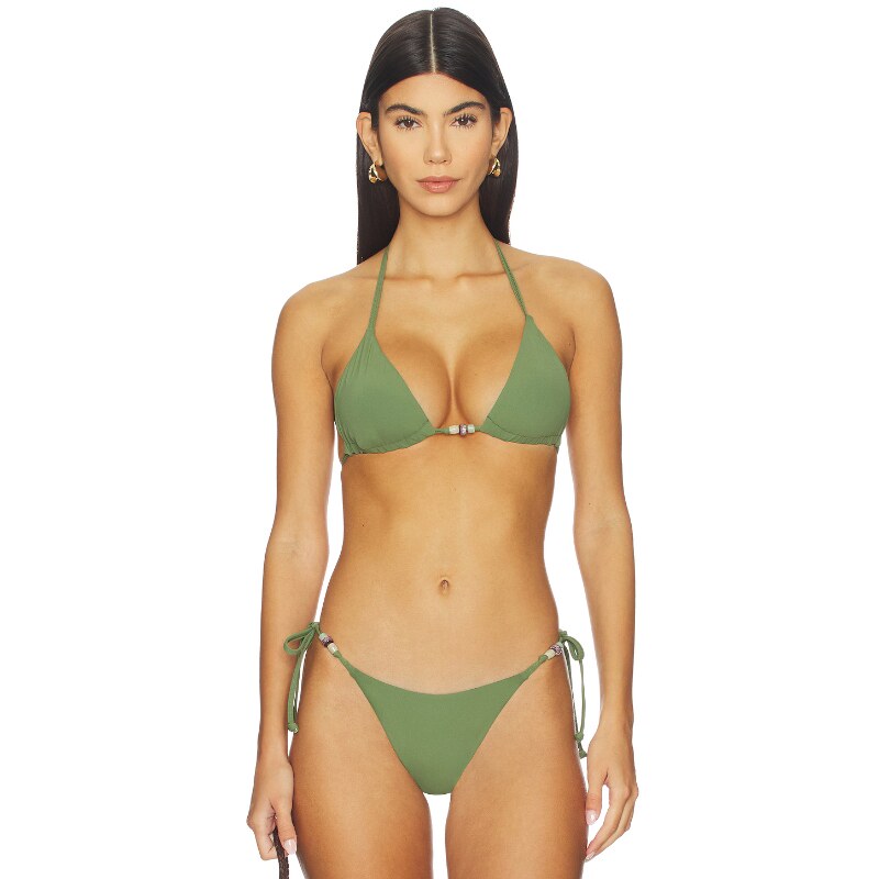 Bond Eye INDI 三角形比基尼文胸上装 黑色、绿色 y2k辣妹风REVOL