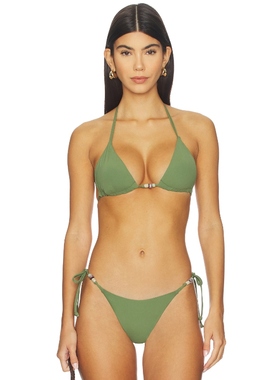 Bond Eye INDI 三角形比基尼文胸上装 黑色、绿色 y2k辣妹风REVOL
