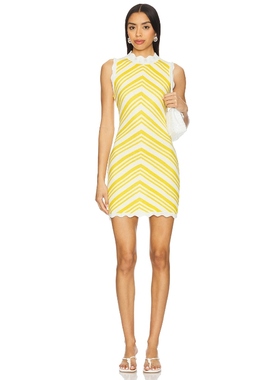 [冬季新品]Capittana ISABELLA 针织连衣裙保暖女 黄色REVOLVE