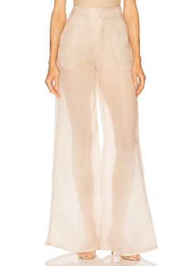 Mariandree Gaitan GUILIA 长裤 裸色 美式休闲风REVOLVE小众新款