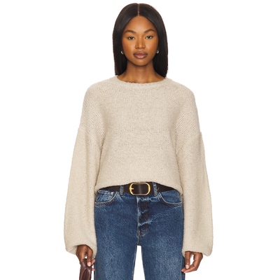 House of Harlow 1960 CORNEA 圆领款 米色羊毛衫REVOLVE春季