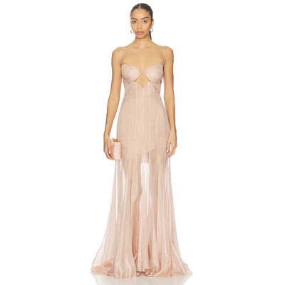 Maria Lucia Hohan DIANA 长裙 粉红胭脂系列REVOLVE小众新款