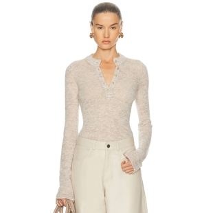 Haikure 内搭 LUCY 长袖 米色REVOLVE小众新款 上装 冬季