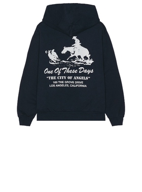ONE OF THESE DAYS CITY OF ANGELS 连帽衫 蓝色REVOLVE小众新款