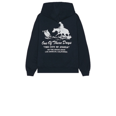 ONE OF THESE DAYS CITY OF ANGELS 连帽衫 蓝色REVOLVE小众新款