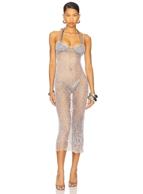 [冬季新品]Lovers and Friends KATJA 裙子 暗蓝灰色 REVOLVE小众