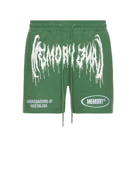 Memory Lane MASH 运动短裤 绿色运动复古风REVOLVE新款